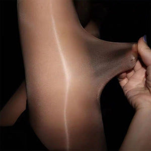 Oil silk stockings horse oil super fine genuine slimming oil bright black wire aurora mask socks distribution generation 912 needle