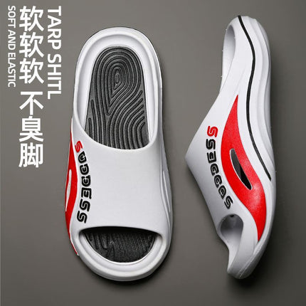 Thick bottom slippers men's non-slip summer outdoor wear new bathroom home indoor sports outdoor beach men