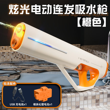 Cross-border new full-automatic large-capacity electric water gun summer outdoor Net red high-pressure water gun children's toys