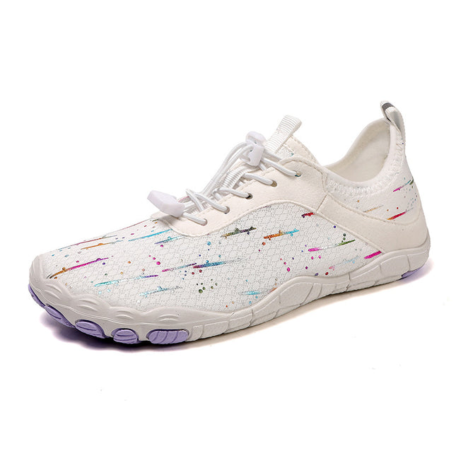 Meteor Shower Pattern Men's and Women's Water Shoes Five-Finger Hiking Beach Shoes Wading Shoes River Tracing Shoes Quick-Drying Barefoot Water Shoes