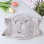 Ice mask gray (white beads)