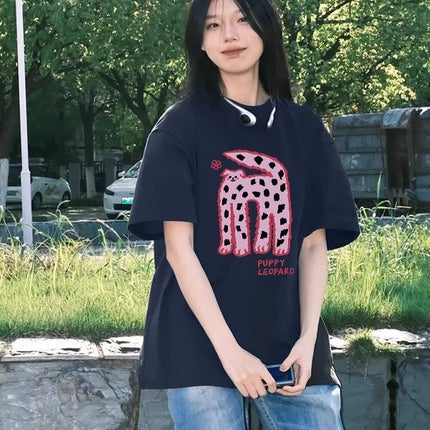 White Short-Sleeve T-Shirt for Women, Summer 2026 New Popular Style, Loose Half-Sleeve Korean Chic Pure Cotton Super Nice Top