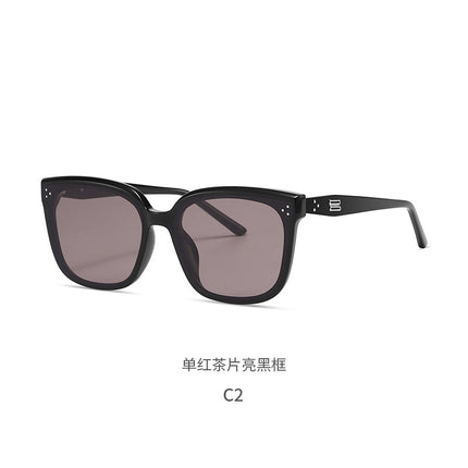 Dear Sunglasses 9097 Ou Ming New Women's Nylon High-End Fashion Large Frame Driving Men's Anti-Uv Sunglasses