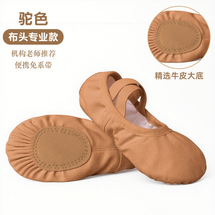 Children's Dance Shoes, Girls' Lace-Free Adult Soft-Soled Cat Claw Shoes, Ballet Chinese Dance Practice Shoes, Special Dance Shoes