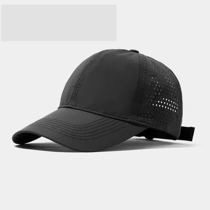 Summer Lightweight Mesh Quick-Dry Baseball Cap for Men 2026 New Large Head Circumference Sun Protection Breathable Sunshade Cap
