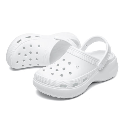 Croos Crocs Crocs Puff Sandals Slippers Thick-Soled Non-Slip Women's Shoes Outdoor Fashion Women's Beach Shoes