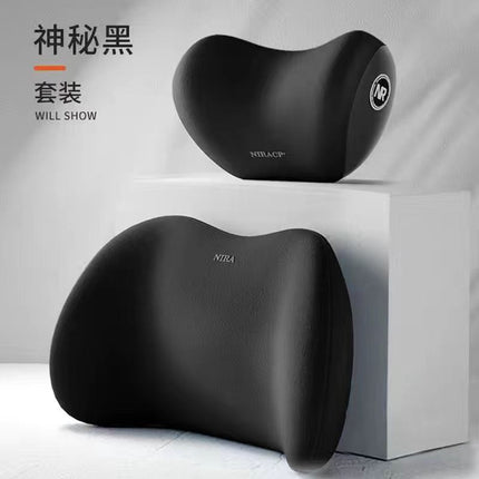 Car Lumbar Headrest Neck Pillow Waist Protection Car Cushion Seat Car Backrest Pillow Lumbar Support Driving Lumbar Support