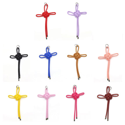 New Hand-woven Ruyi Knot Keychain Chinese Knot Car Bag Hanging Chain Accessories Keychain Hanging Ornaments