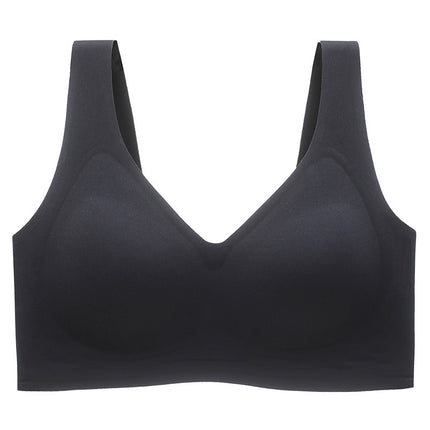 Plus Size Plus Fat mm 100kg Plus Size Seamless Comfortable Intimates Summer Thin Big Breasts Show Small Push-up Bra