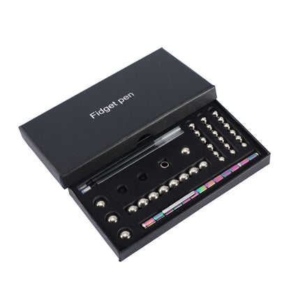 Magnetic Pen Magnetic Ring TikTok Black Technology Magnet Pen Metal Magnetic Magnet Water Pen Gift Box Magnetic Pen Accessories