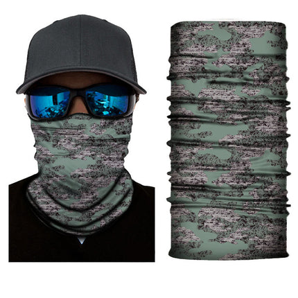 Xunhui Pattern Printing Series Seamless Magic Headscarf Windproof and Sunproof Cycling Mask Sports Neck Scarf Camouflage