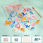 [ziplock bag] 50 fish + 4 fishing rods + ziplock bag