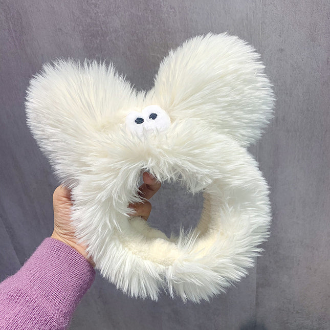 Funny Little Eyes Plush Headband, Fun Plush Face Wash Anti-Slip Headband, Internet Celebrity Hot Style Headband Wholesale