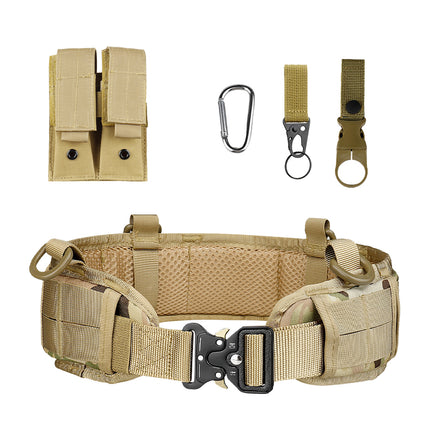 Cross-Border Cobra Buckle Tactical Waist Belt Set Outdoor Multi-Functional Nylon Quick-Release Belt Real-Life Cs Outer Belt