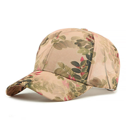 Women's Spring and Summer Sun Protection Visor Hat, Fashionable Ripped Graffiti Print Letter Baseball Cap, Men's Hard Brim Cap