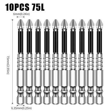 K5 Anti-Slip Bit S2 Magnetic 5A Black Anti-Slip Cross Bit Hand Electric Drill Electric Screwdriver High Hardness
