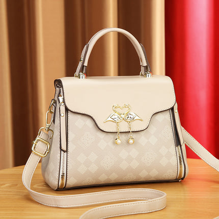 New Fashion Women's Bags 2026 High-Value Printed Women's Small Square Handbag Single Shoulder Crossbody Handbag Cross-Border