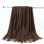 Coffee / Aa wool 330g (200*70cm)