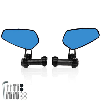 Motorcycle Off-Road Vehicle Modified Universal Folding Mirror Mount Reflective Mirror Cnc Aluminum Alloy Rearview Mirror