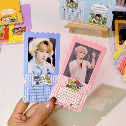Ten diligent days around ins clip ticket box calendar 2025 calendar light and shadow photo reversal film calendar