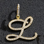 Gold single letter L