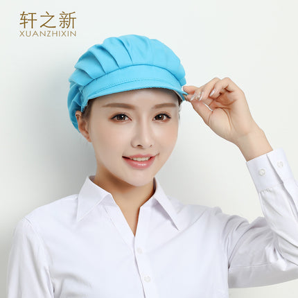 Breathable Net Hat Catering Special Kitchen Chef Food Factory Workshop Anti-oil Smoke Dust-proof Anti-hair-drop Working Cap Female