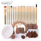 33-piece set-brown gold