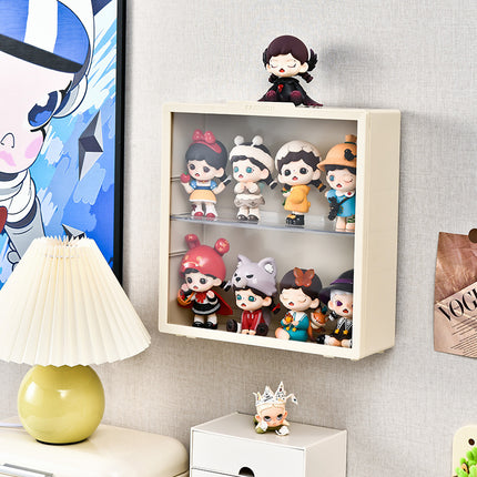 Layered hand-held animation game peripheral display stand dustproof magnetic wall hanging high-definition tide play blind box storage box