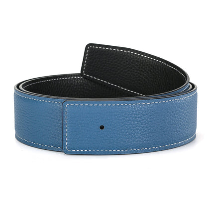 Guangzhou belt manufacturers spot wholesale headless layer cowhide smooth buckle leather pure cowhide pants belt does not take the lead