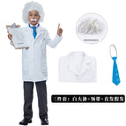 White coat + bow tie + straight wig / 110
