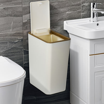 Wall-mounted Trash Bin Toilet Toilet Household Kitchen Hanging Wall-mounted Press-type Trash Bin Gap Sanitary Bucket