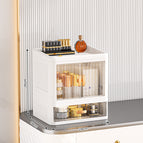 10B flat cover, second floor, white, white, 1 door, 1 drawer