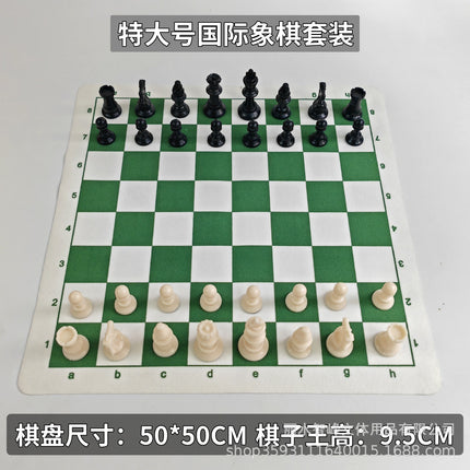 Cross-Border Chess Chess Pvc Leather Chess Board Chess Outdoor Foldableing Portable Kidsren's Chess Large Size Wholesale