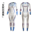 Women's white blue and purple / S