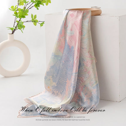 86cm Silk Scarf Mulberry Silk Scarf Square Scarf Summer High-End Scarf Wedding Souvenir for Mom