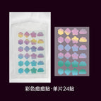 Pe material / Color gradient clouds 24 stickers