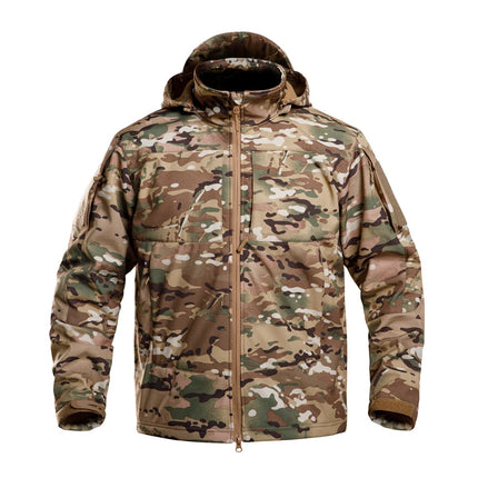 Bone frog sleeper soft shell jacket Bird's same cold-proof soft shell hat detachable outdoor tactical soft shell