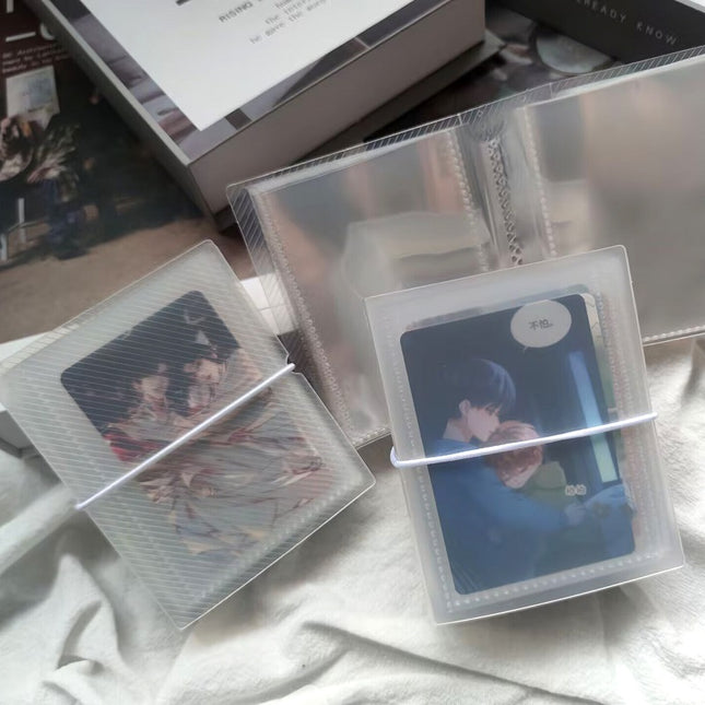 Twill 3 inch Card Book Single Mini Frosted Card Bag 3 inch Magneto Album Storage Album Sticker Card Favorites