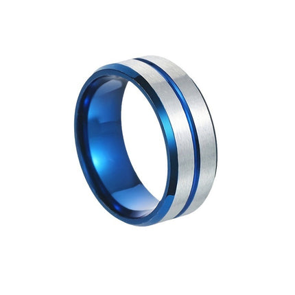 TikTok Explosions Brushed Wide Face Simple Ring Niche Students Trendy Temperament Joker Couple Ring Cross-border Wholesale