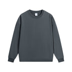 Round neck style-dark gray / S