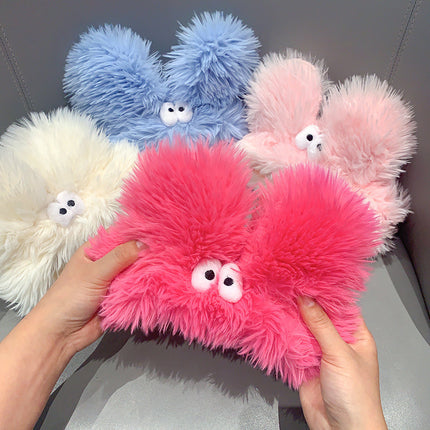 Funny Little Eyes Plush Headband, Fun Plush Face Wash Anti-Slip Headband, Internet Celebrity Hot Style Headband Wholesale
