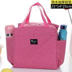 Tc04 [rose red] solid color bento bag on both sides