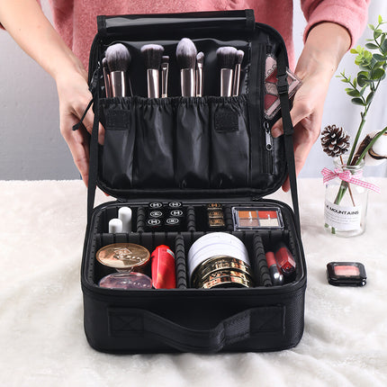 Detachable partition portable cosmetic bag small size portable South Korea simple cosmetic storage bag travel heel makeup Net Red