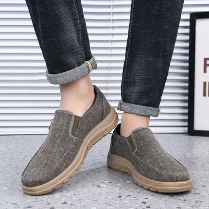 Spring and Autumn New Men's Casual Single-layer Shoes Light Sole Old Beijing Men's Cloth Shoes Outdoor Breathable Shoes