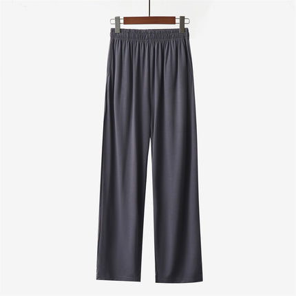 Solid Color Men's Pajama Pants Autumn Men's Pants Loose plus size Spring and Summer Thin Air Conditioning Home Pants Coconut Oil Yousse