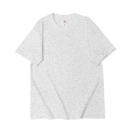 220g Cotton Three-Needle Round Neck Loose Shoulder Short-Sleeved Men's Summer T-Shirt Export Cross-Border Light Board Bottoming Shirt