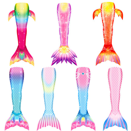 Girls' Mermaid Swimsuit Children's Fish Tail Split Cross-border Hot Selling European and American Foreign Trade Hot Spring Mermaid Clothing