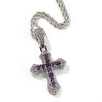 Silver purple (large) 3mm 24inch twist chain