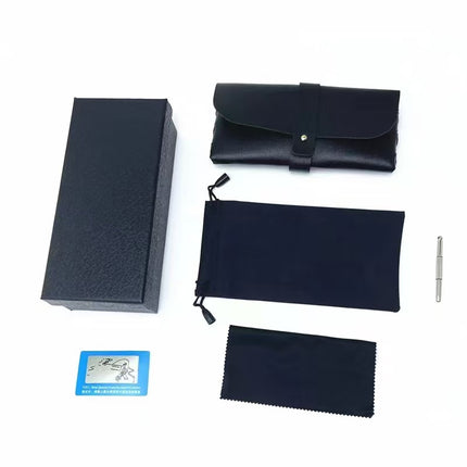 in stock variety of glasses box zipper box folding bag glasses leather box frosted transparent box presbytare paper box glasses accessories
