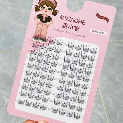 Korean Girl Group Idol Eyelashes! Boiled Water Makeup, Discreet Fake Makeup, Clear and Pure Desire False Eyelashes, Ten Rows of Eyelashes
